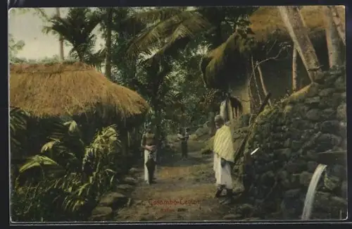 AK Colombo-Ceylon, Native Huts