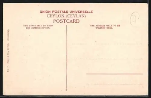 AK Colombo-Ceylon, Native Huts