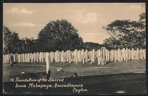 AK Anuradhapura /Ceylon, Foundation of the Sacred Lowa Mahapaya