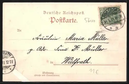 AK Barmen, Bismarckdenkmal, Forsthaus