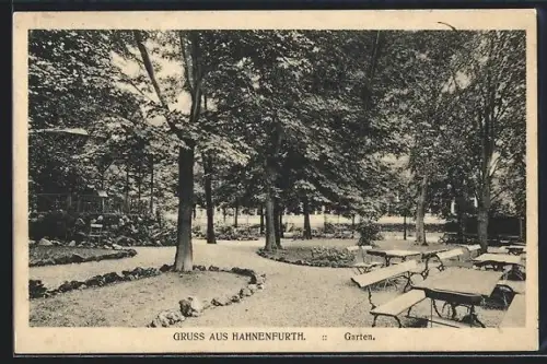 AK Hahnenfurth, Restaurant Hahnenfurth, Garten
