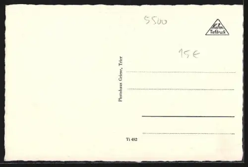 AK Trier, Forsthaus Kobenbach, Innenansicht