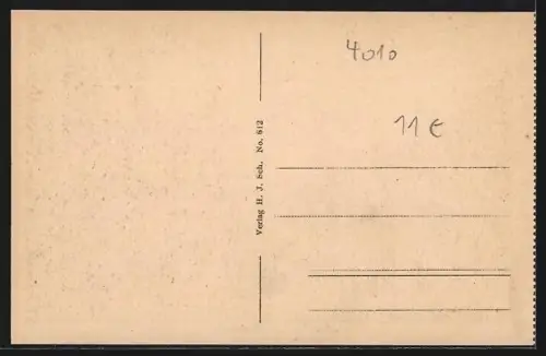 AK Hilden, Oberstadt mit Café Hahn