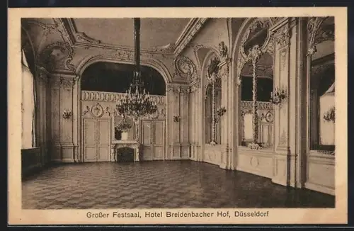 AK Düsseldorf, Grosser Festsaal, Hotel Breidenbacher Hof