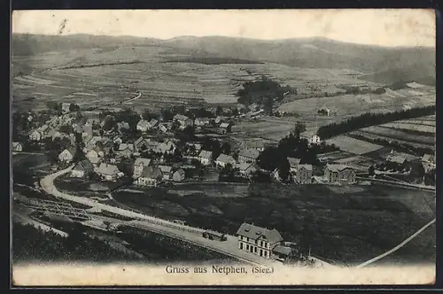 AK Netphen /Sieg., Ortsansicht, Panorama