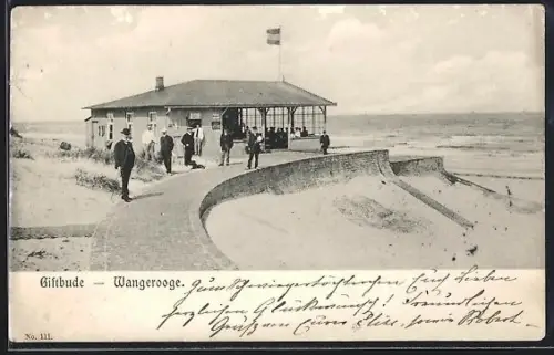AK Wangerooge, Gasthof Giftbude, Strandansicht