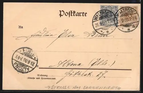 AK Walsrode, Strasse am Eckernworth