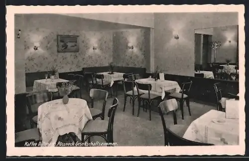 AK Pössneck, Gasthof Kaffee Dittmann, Gesellschaftszimmer