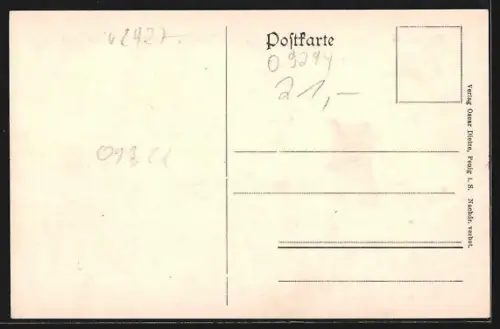 AK Penig i. S., Muldenbrücke, Stadtkirche, Schulen