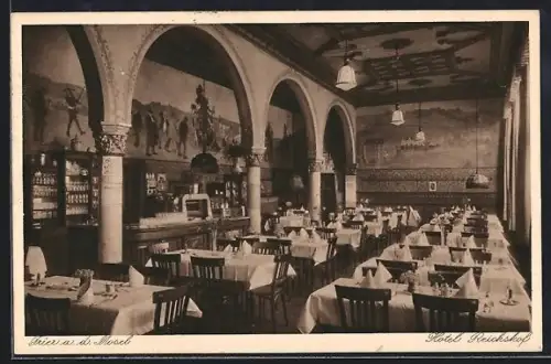AK Trier a. d. Mosel, Hotel Reichshof, Dir. C. Haiber