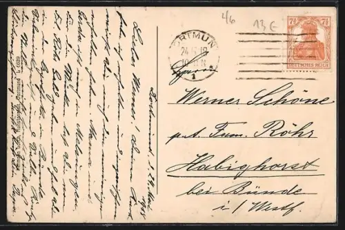 AK Dortmund, Burgtor, Café Palais