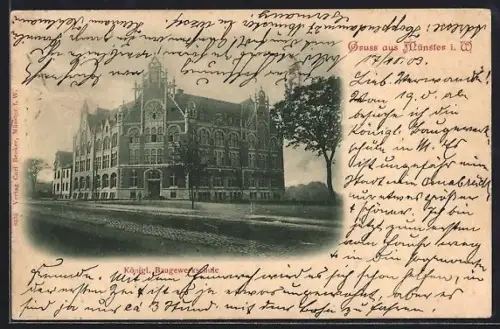 AK Münster i. W., Königl. Baugewerkschule