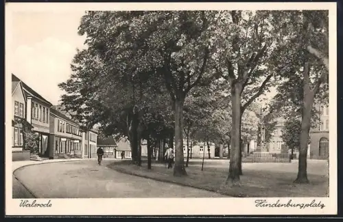 AK Walsrode, Kirchstrasse am Hindenburgplatz