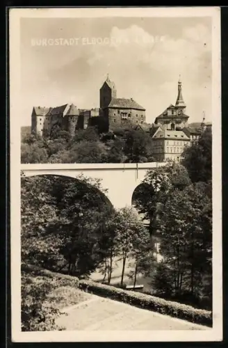 AK Elbogen a. d. Eger, Burg mit Brücke