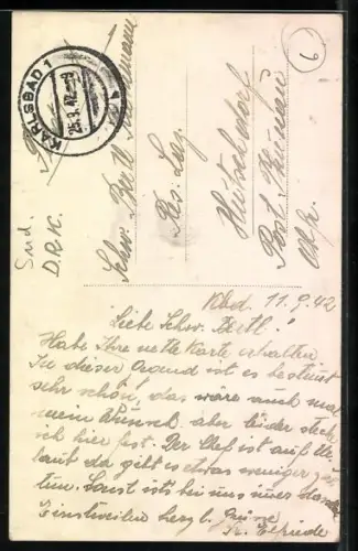 AK Elbogen a. d. Eger, Burg mit Brücke