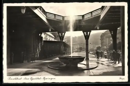 AK Karlsbad, am Sprudel