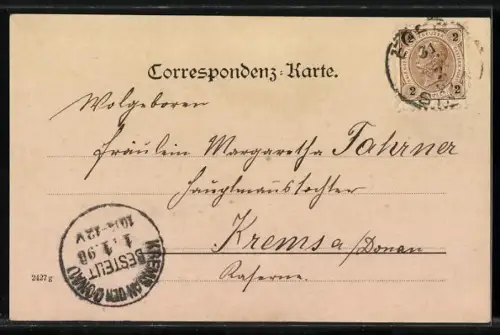 AK Eger, Ortsansicht mit Flusspartie