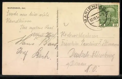 AK Marienbad, Teilansicht