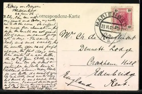 AK Marienbad, Hotel und Schloss Maramonte