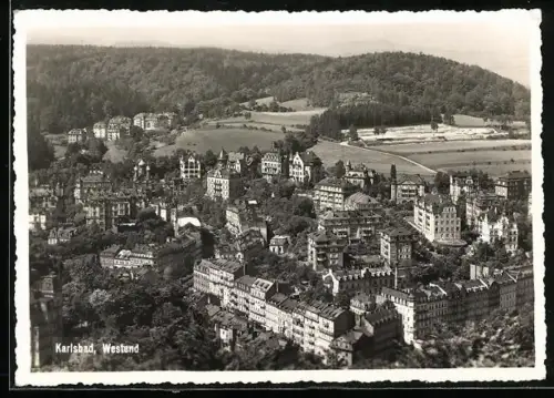 AK Karlsbad, Westend, Panorama