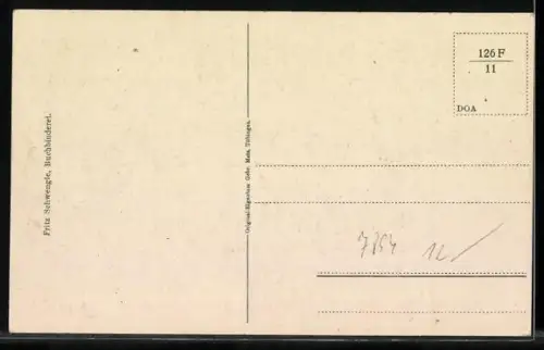 AK Stühlingen, Ortsansicht aus der Ferne