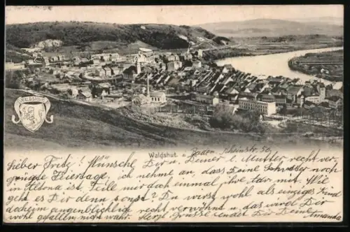 AK Waldshut, Ortsansicht, Wappen