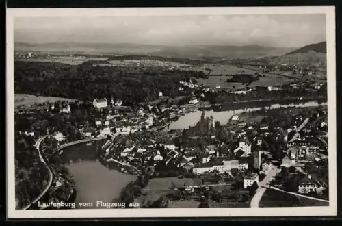 AK Laufenburg a. Rh., Ansicht vom Flugzeug aus