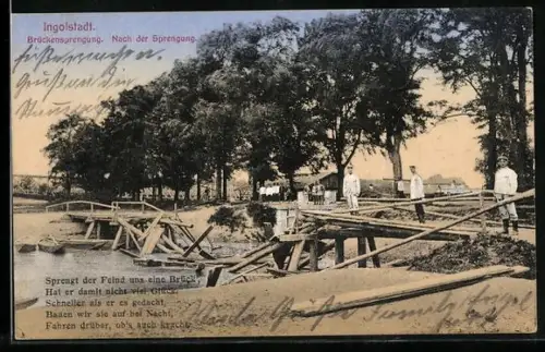AK Ingolstadt, Brückensprengung, Nach der Sprengung