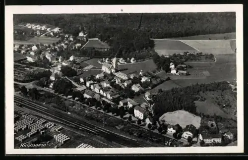 AK Kirchseeon, Ortsansicht aus der Luft