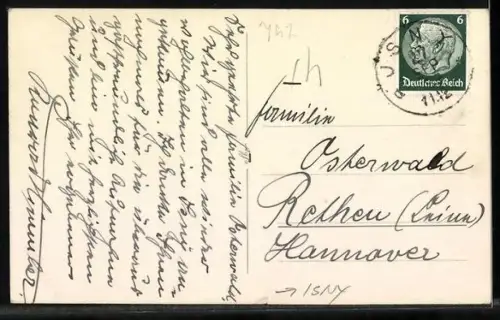 AK Isny, Panoramaansicht des Ortes