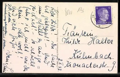 AK Ingolstadt, Gasthaus Tafelmeier in der Theresienstrasse