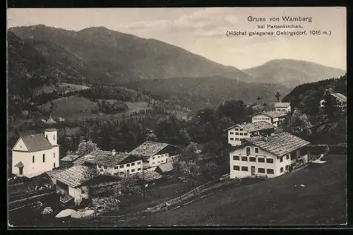 AK Partenkirchen, Gasthaus Wamberg