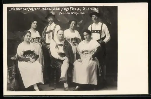 AK Garmisch, Die Werdenfelser, Pension Wilhelma