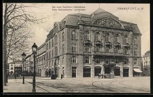 AK Frankfurt-Niederrad, Kaufmänn. Vereinshaus, Ecke Eschersheimer Landstrasse