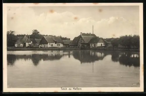 AK Nad Rothenfelde /Teutoburger Wald, Teich zu Helfern