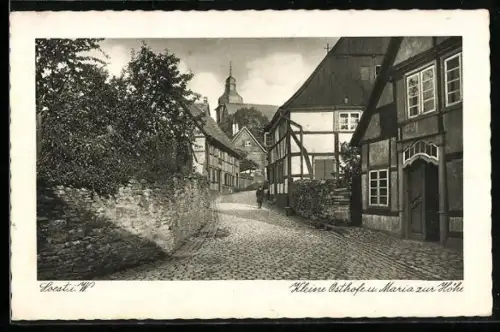 AK Soest, Strasse Kleine Osthofe und Maria zur Höhe