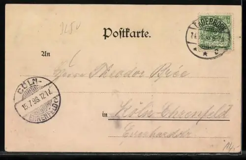 Künstler-AK Hameln a. W., Sage des Rattenfängers