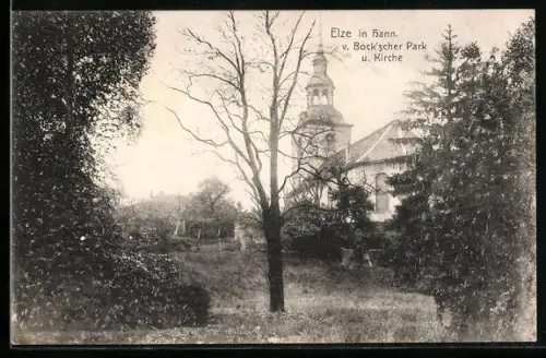 AK Elze in Hann., v. Bock`scher Park, Kirche