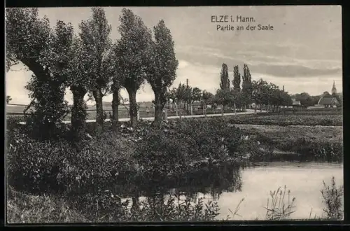 AK Elze i. Hann., Partie an der Saale