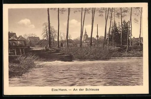 AK Elze /Hann., An der Schleuse