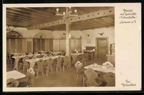 AK Lauenau a. D., Brauerei und Gaststätte Felsenkeller