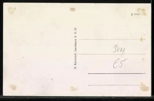 Künstler-AK Isernhagen, Ritterlicherhaus