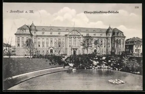 AK Frankfurt-Westend, Oberpostdirektions-Gebäude
