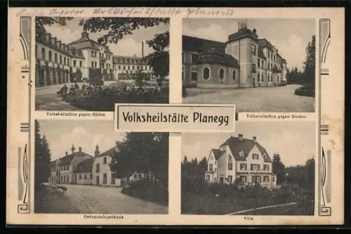 AK Planegg, Volksheilstätte, Ökonomiegebäude, Villa