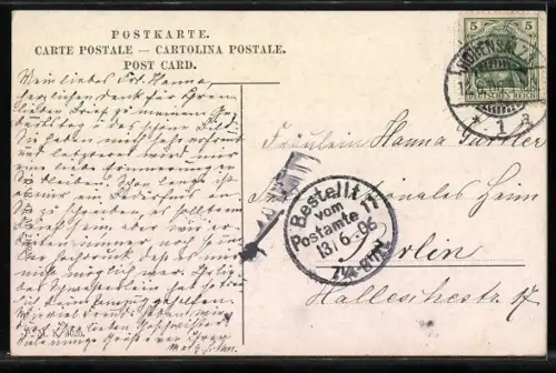 Künstler-AK M. Hobbema: Idyll an der Wassermühle