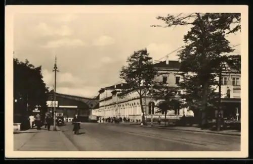 AK Karl-Marx-Stadt, Partie am Bahnhof