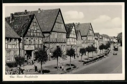 AK Elze /Hann., Blick in die Hauptstrasse