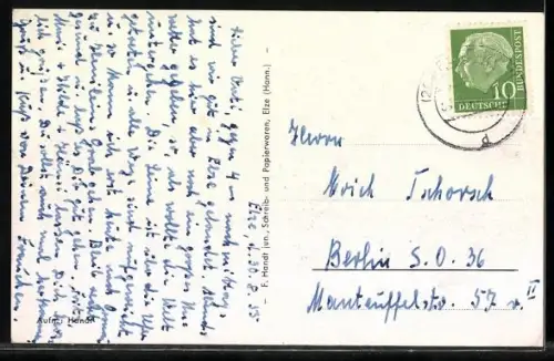 AK Elze /Hann., Blick in die Hauptstrasse