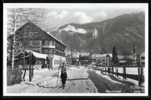 AK Bayrischzell, Am Hotel Alpenrose