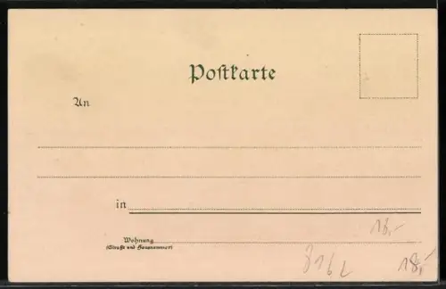 Lithographie Schliersee, Ortsansicht mit Kirche